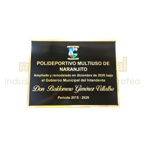Imagen de Placa para exteriores en alto relieve - M4.40